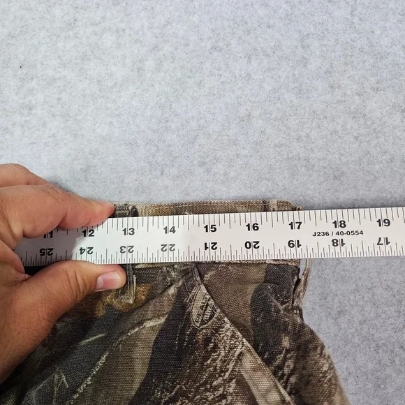 Carhartt B158 CMO RealTree Camo Men's Dungaree 36x34 Canvas Pants Carpenter